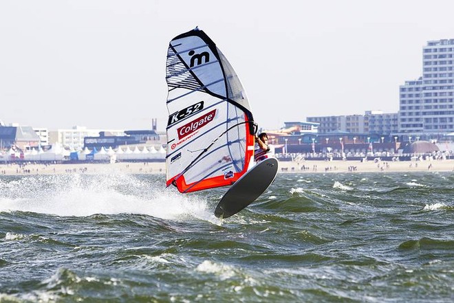 Ellis takes off - PWA Colgate World Cup Sylt 2010 ©  John Carter / PWA http://www.pwaworldtour.com